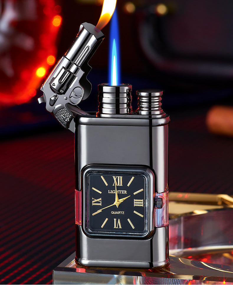 GUN CLOCK LIGHTER